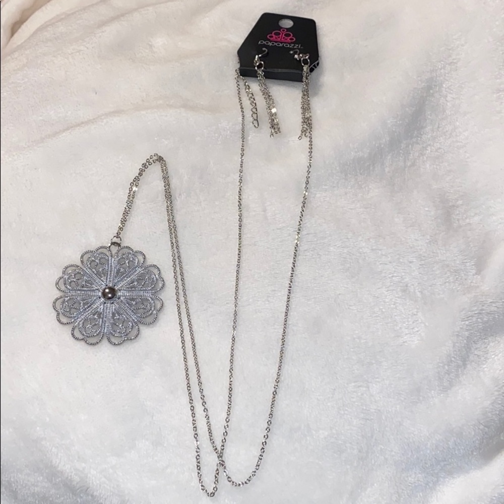 Necklace and earrings